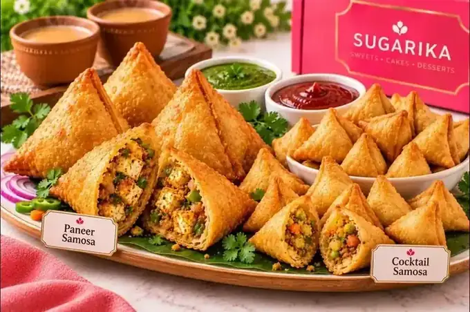 Paneer & Cocktail Samosa