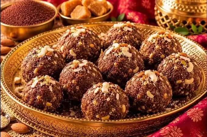 Ragi Jaggery Laddu